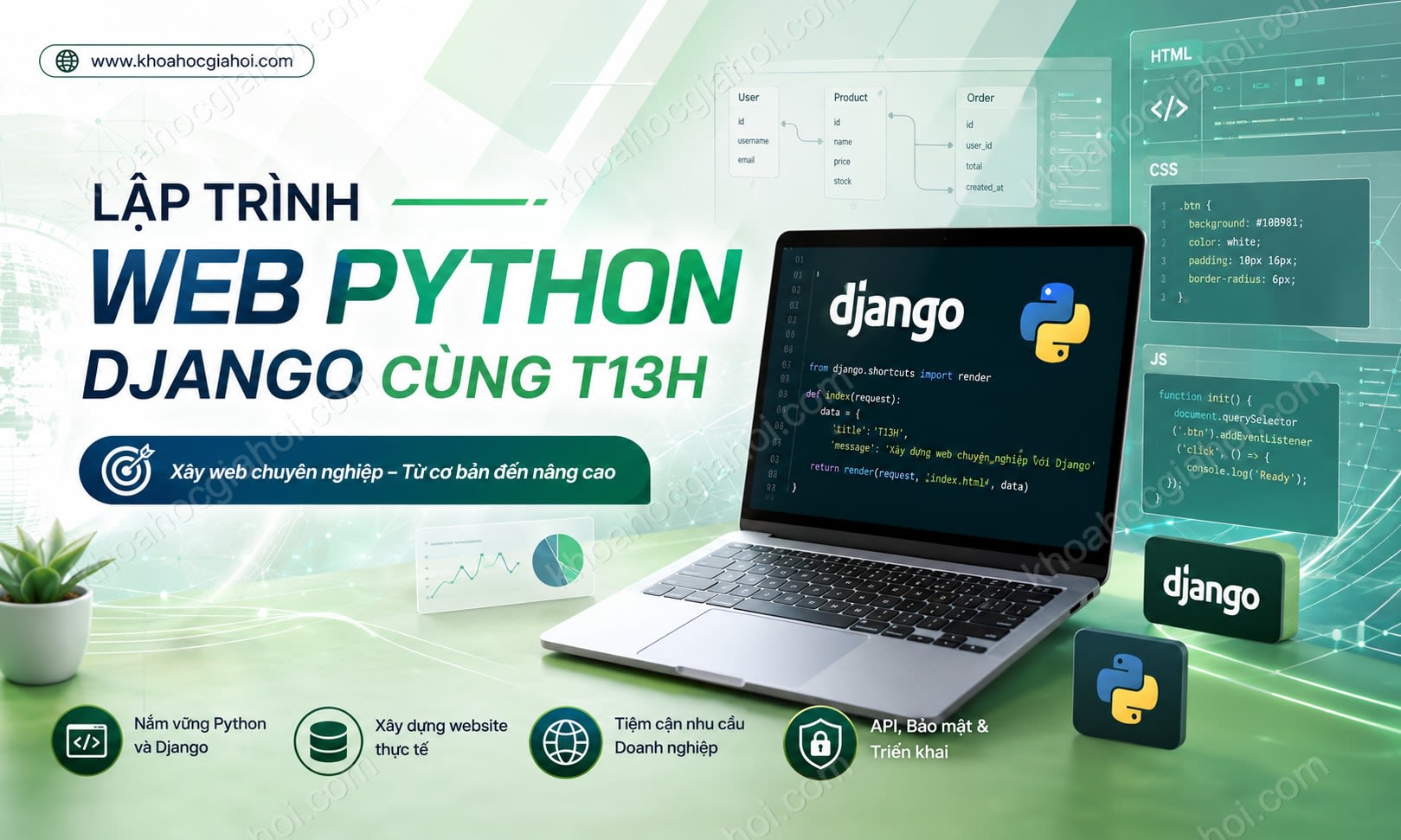 Khóa Học Lập Trình Viên Web Python Django Cùng T13h Khóa Học Lập Trình Viên Web Python Django Cùng T13h
