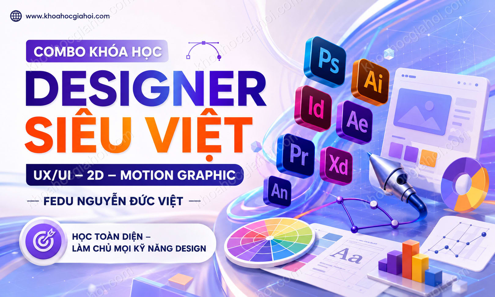 Combo Khóa Học Designer Siêu Việt – UX,UI – 2D – Motion Graphic – Fedu Nguyễn Đức Việt Combo Khóa Học Designer Siêu Việt – UX,UI – 2D – Motion Graphic – Fedu Nguyễn Đức Việt