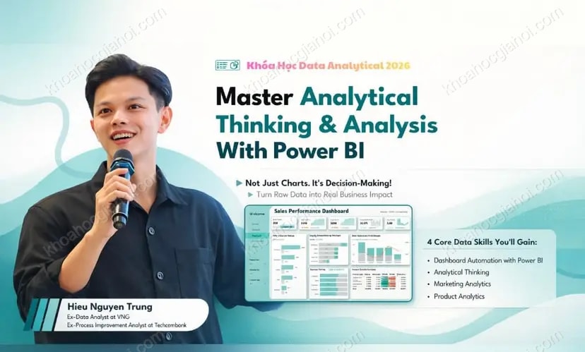 Khóa Học Master Analytical Thinking & Data Analysis With Power BI 2026 Cùng Maz Học Data