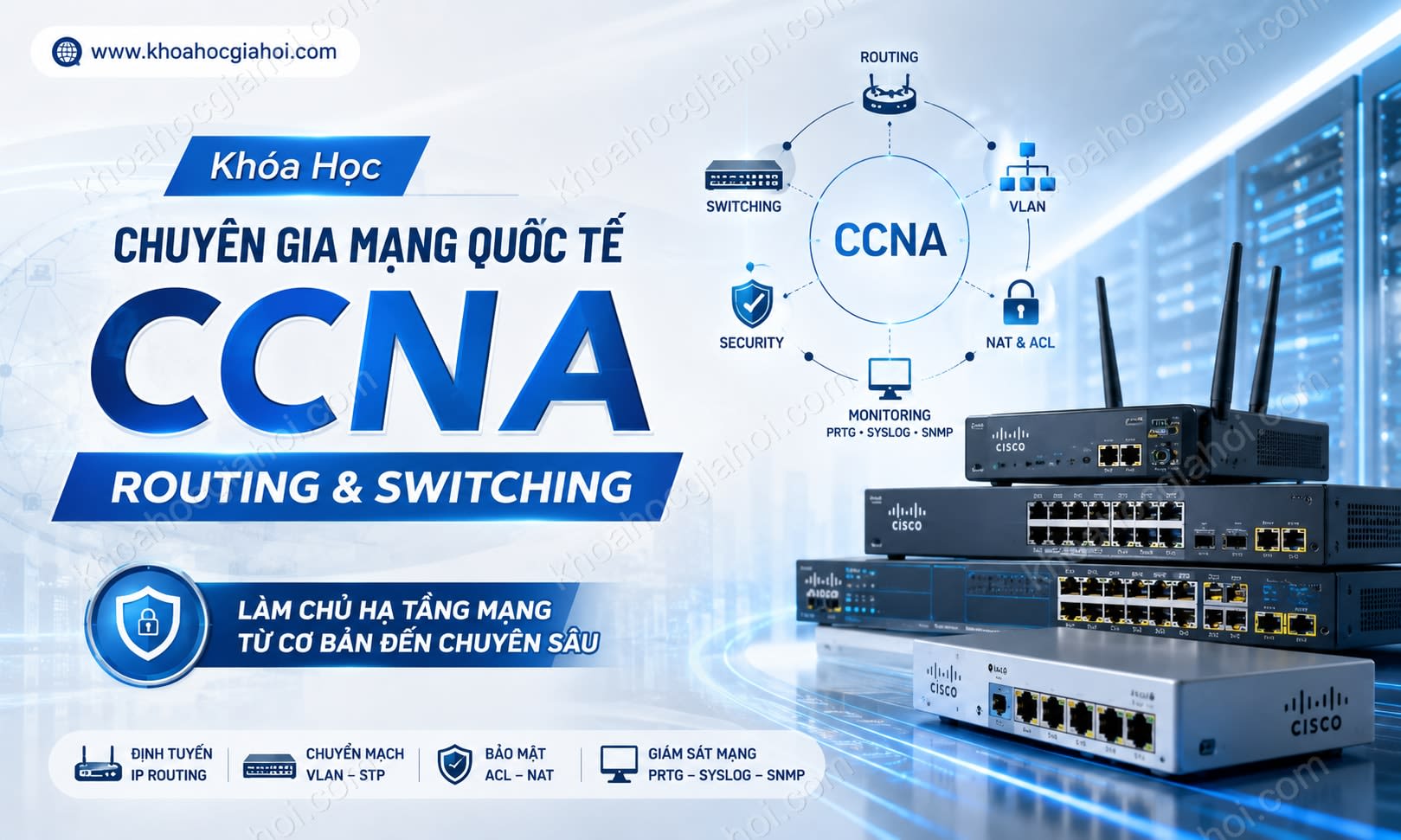 Khóa Học Chuyên Gia Mạng Quốc Tế CCNA Routing And Switching