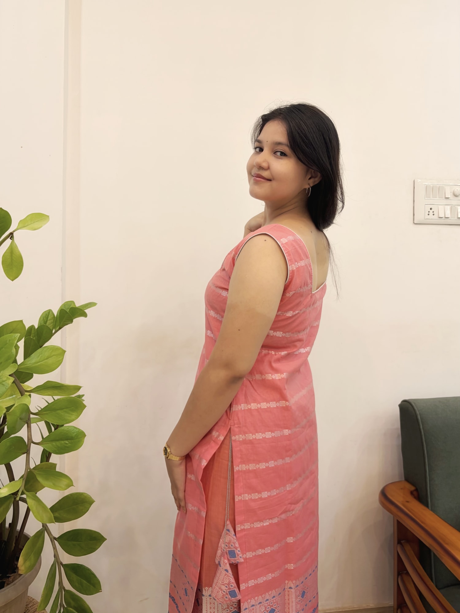 gulabi kurta set 2