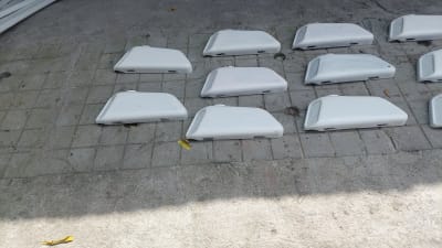 Multiple Pieces of Side Shield of  Yamaha RD350