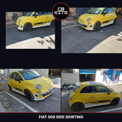 Fiat 500 Side Skirting (Fiberglass)