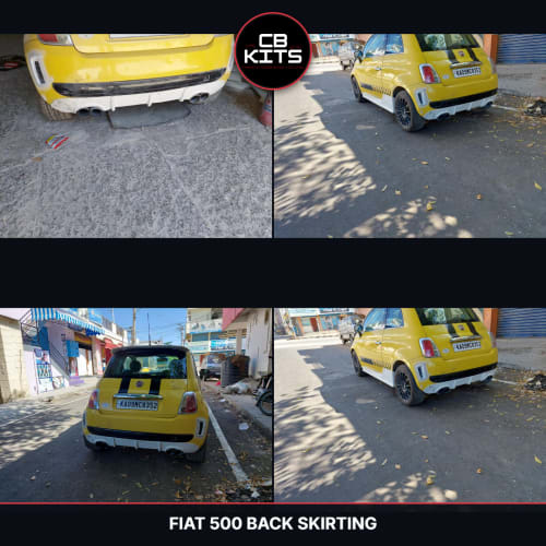 Fiat 500 Fiat 500 Back Skirting (Fiberglass)
