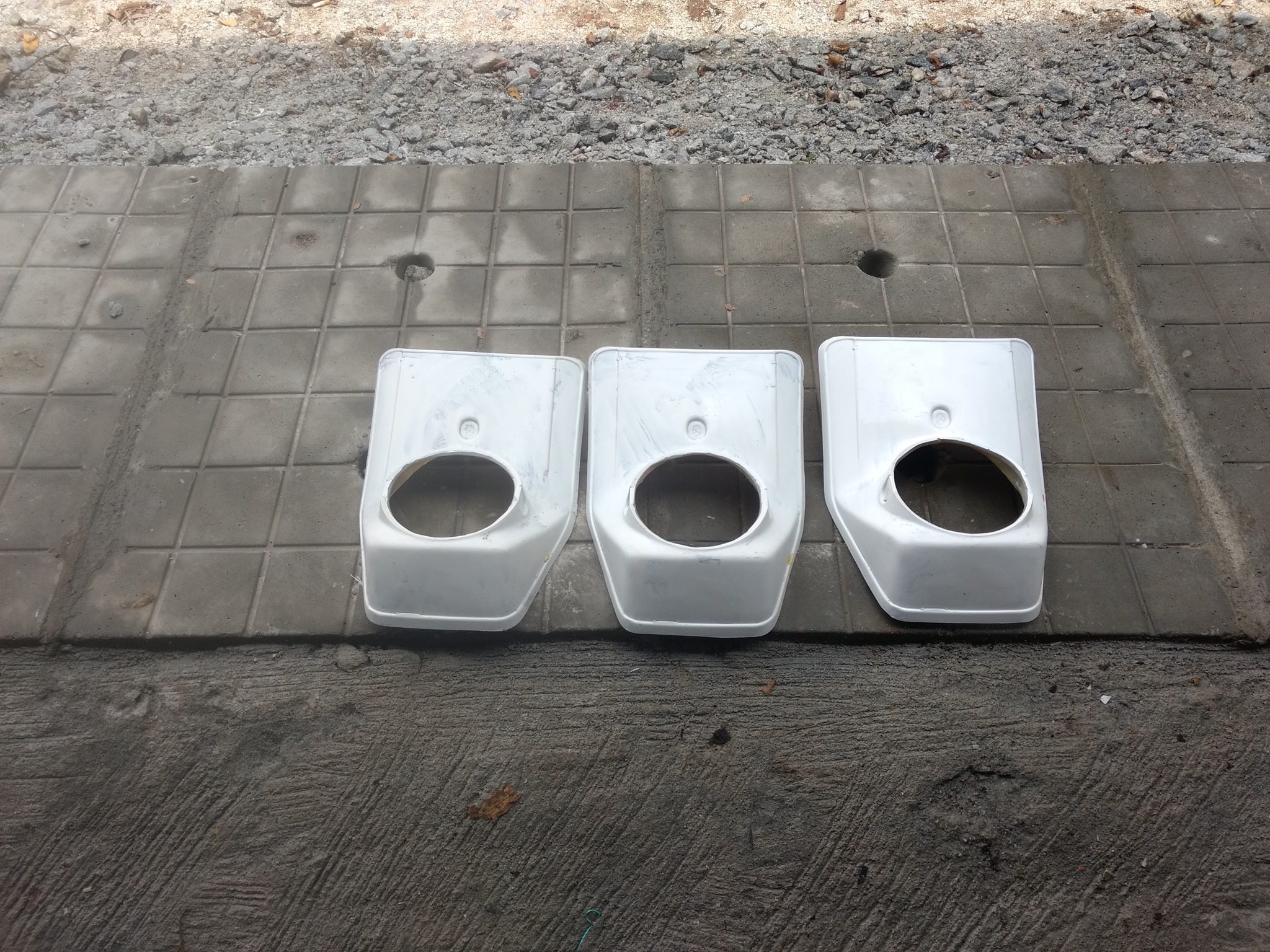 3 pieces of Headlight Mask of Bajaj SX Enduro 