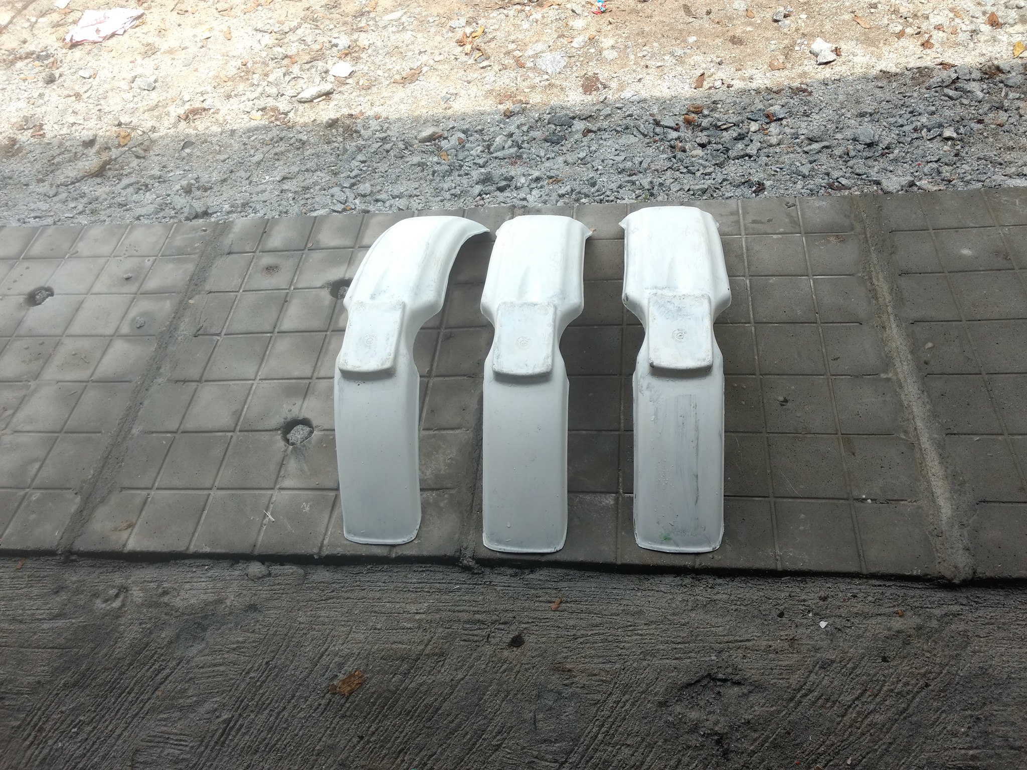 3 Pieces of Bajaj SX Enduro Front Mudguard (Front Fender)