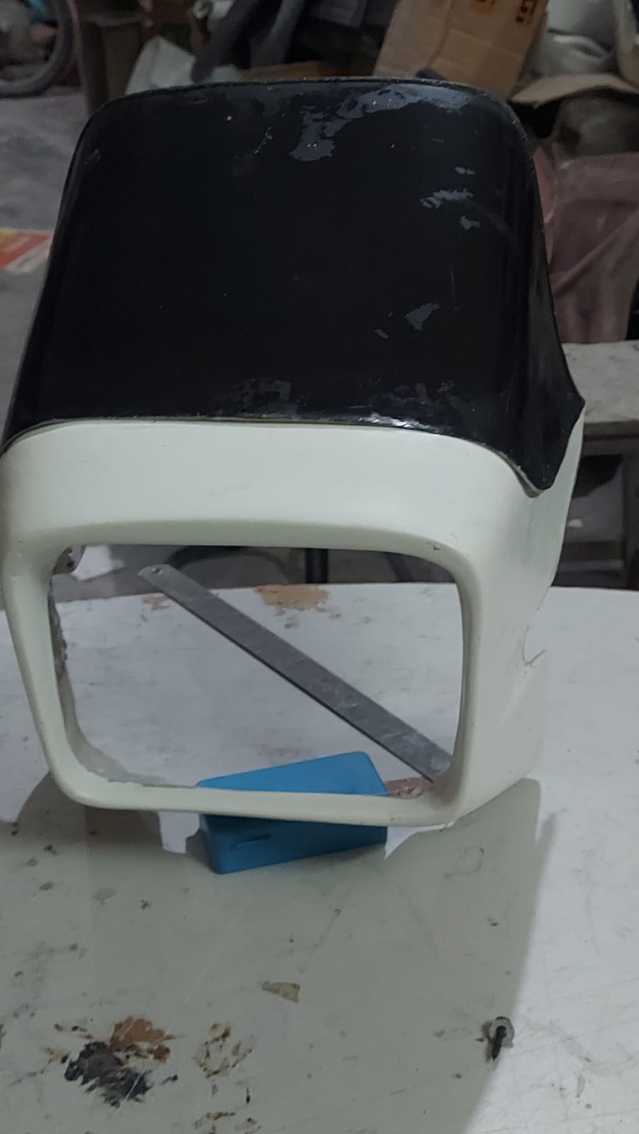 Headlight Mask with Fiber Visor