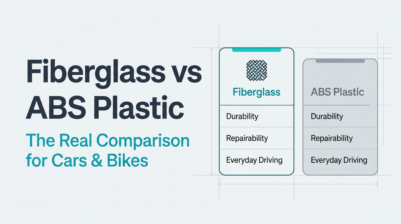 Fiberglass vs ABS Plastic: Which Is Better for Custom Car & Motorcycle Parts?