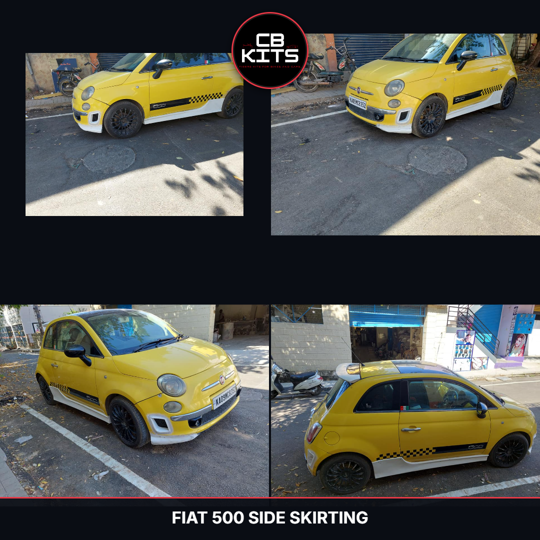 Fiat 500 Side Skirting (Fiberglass)