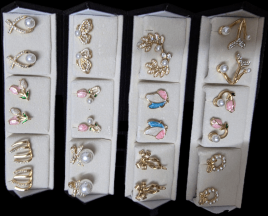 Box of earrings