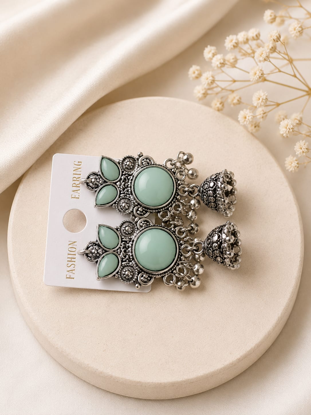Elegant Turtle-Shaped Turquoise Stone Earrings