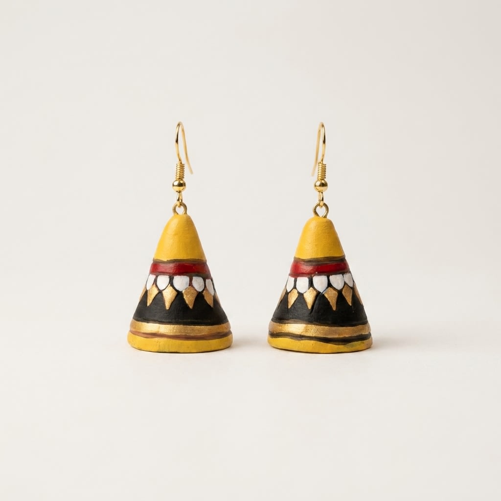 Handcrafted Jhumka Earrings with Traditional Design