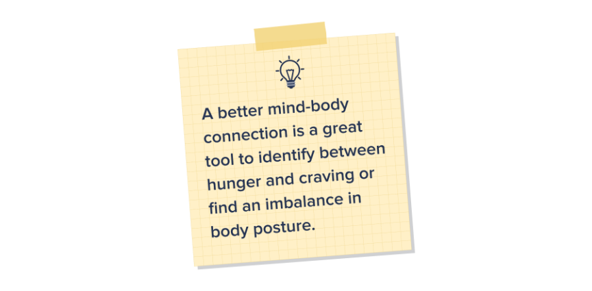 Better mind-body connection for wellbeing