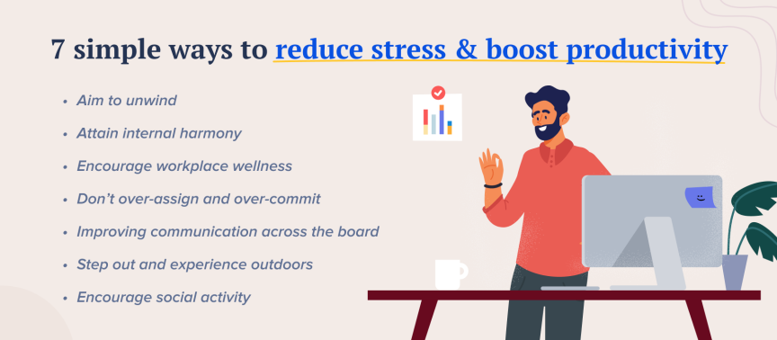 ways to reduce stress and boost productivity