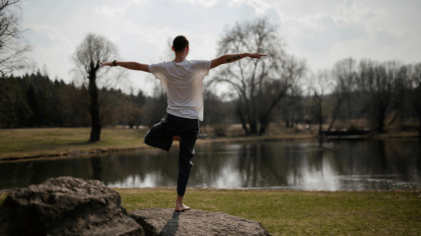 Employee focusing on physical and mental wellbeing