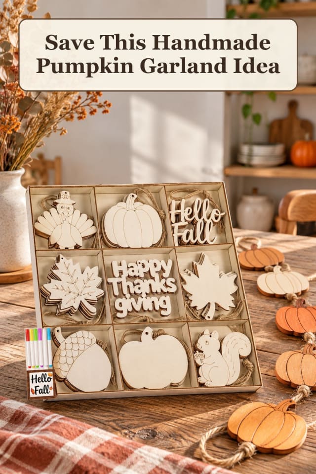 rustic DIY pumpkin decorations with handmade pumpkin decor and painted pumpkin crafts for fall maker-lifestyle pin