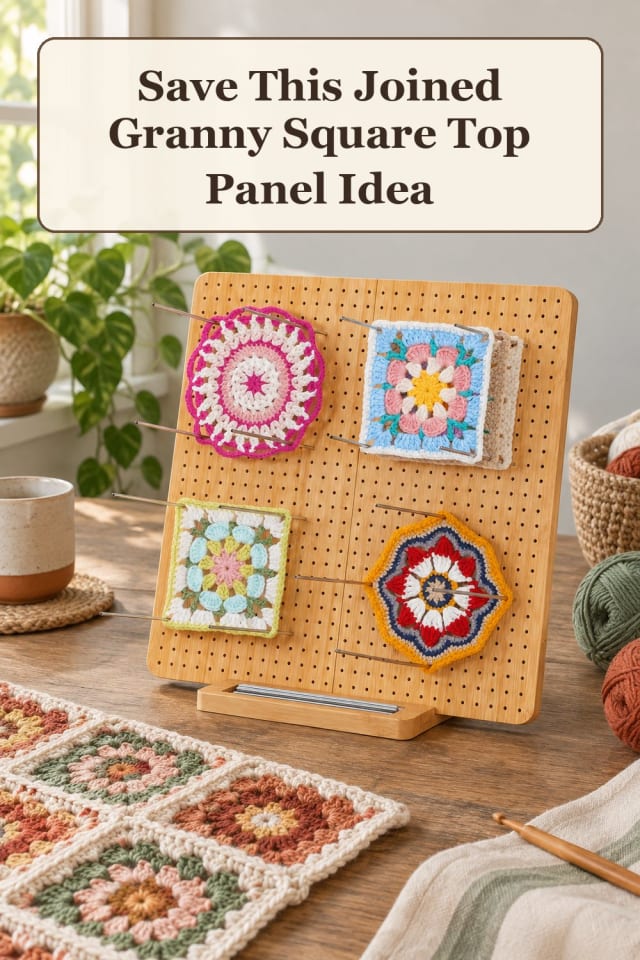 simple granny square crochet tops with crochet blocking tools and crochet top ideas for makers maker-lifestyle pin