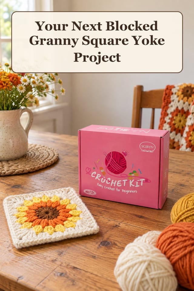 budget granny square crochet tops with crochet blocking tools and crochet top ideas for makers maker-lifestyle pin