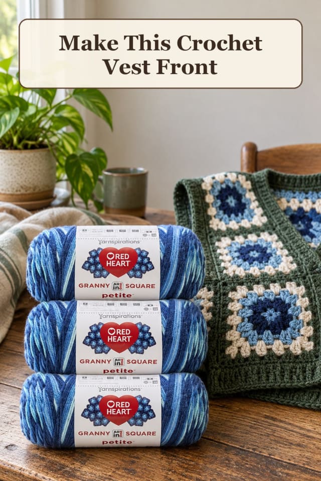 modern granny square crochet tops with crochet blocking tools and crochet top ideas for makers maker-lifestyle pin