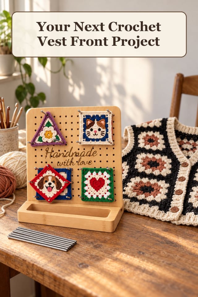 giftable granny square crochet tops with crochet blocking tools and crochet top ideas for fall maker-lifestyle pin