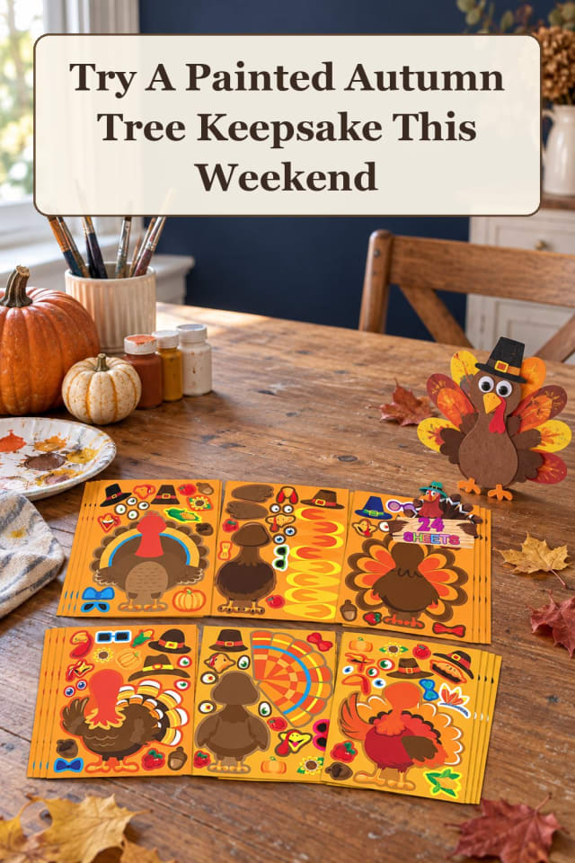 festive fall tree crafts for kids with autumn kids crafts and easy classroom crafts for makers maker-lifestyle pin