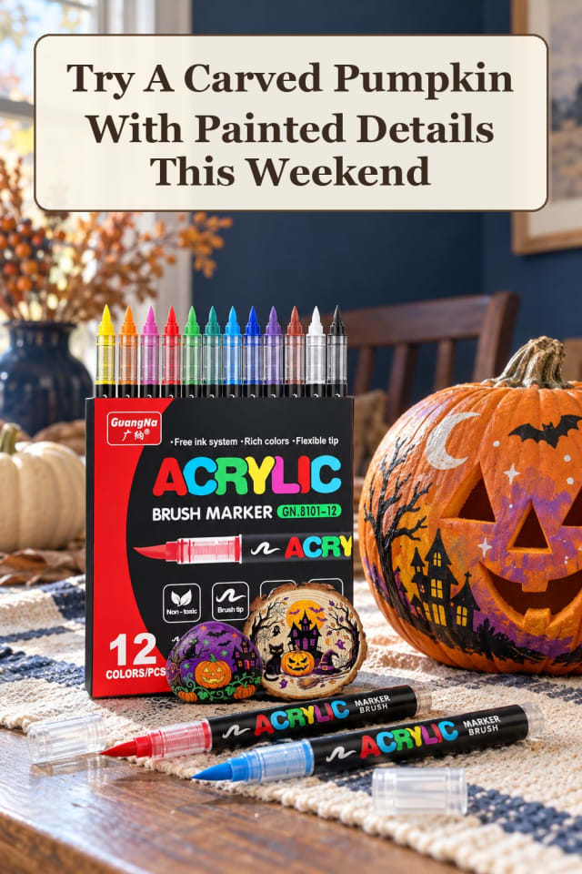 festive Halloween pumpkin carving ideas with easy jack o lanterns and pumpkin decorating tools maker-lifestyle pin