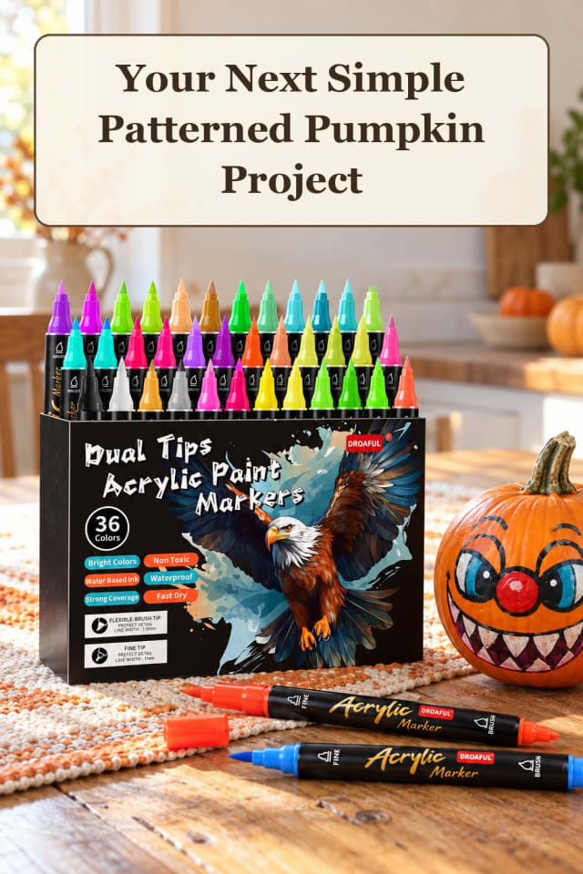 budget Halloween pumpkin carving ideas with Halloween craft ideas and pumpkin decorating tools maker-lifestyle pin