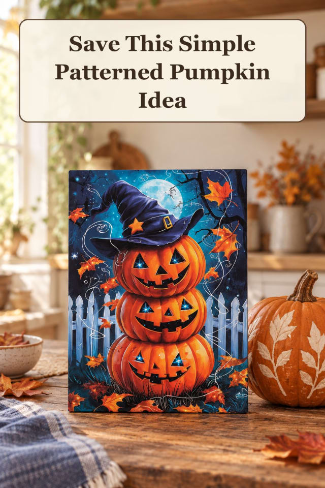 rustic Halloween pumpkin carving ideas with Halloween craft ideas and pumpkin decorating tools maker-lifestyle pin