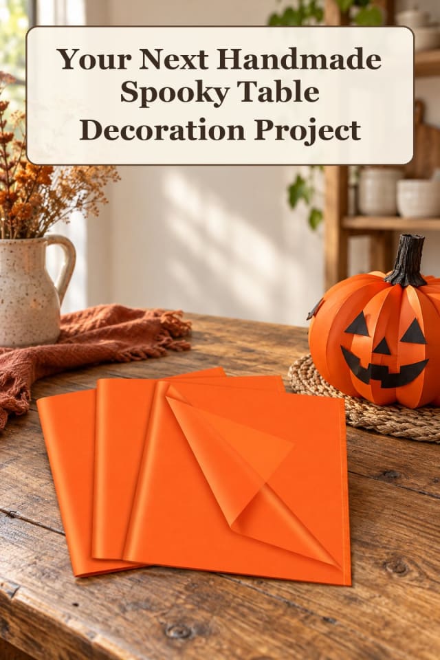 colorful Halloween crafts and DIY decorations: handmade Halloween decor and spooky craft ideas maker-lifestyle pin