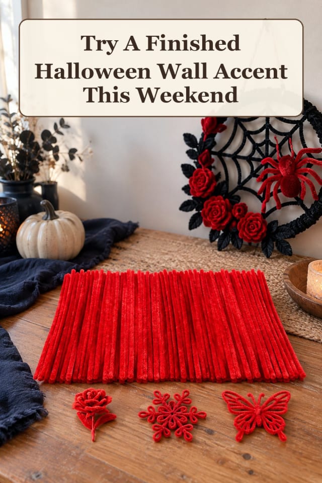 festive Halloween crafts and DIY decorations: handmade Halloween decor and spooky craft ideas maker-lifestyle pin