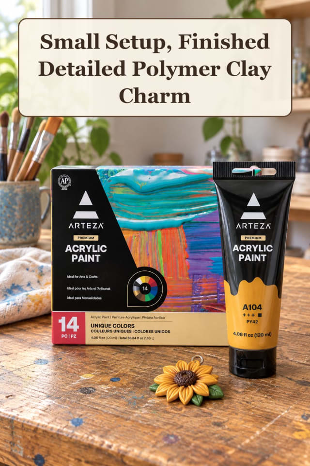 weekend clay painting techniques: painted clay ideas and polymer clay tools for easy fall crafts maker-lifestyle pin
