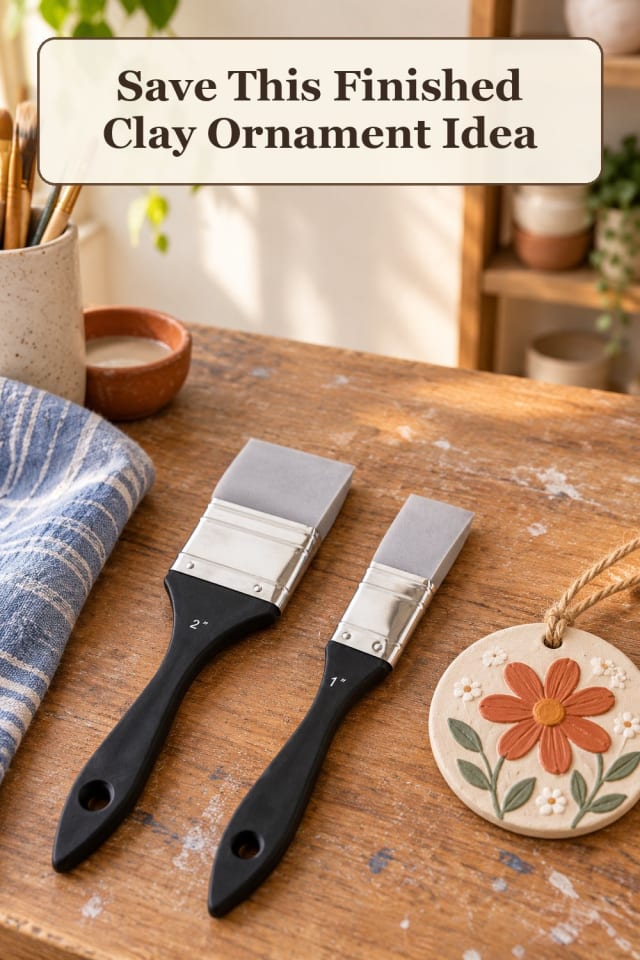 rustic clay painting techniques: painted clay ideas and polymer clay tools for easy fall crafts maker-lifestyle pin