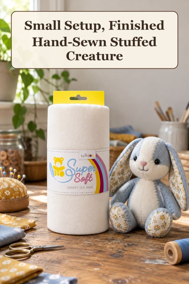 weekend sewing plushies: plushie sewing supplies and stuffed animal crafts for easy fall crafts maker-lifestyle pin