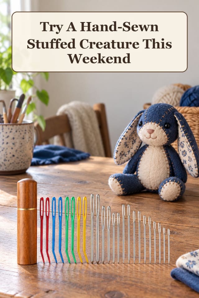 festive sewing plushies: plushie sewing supplies and stuffed animal crafts for easy fall crafts maker-lifestyle pin