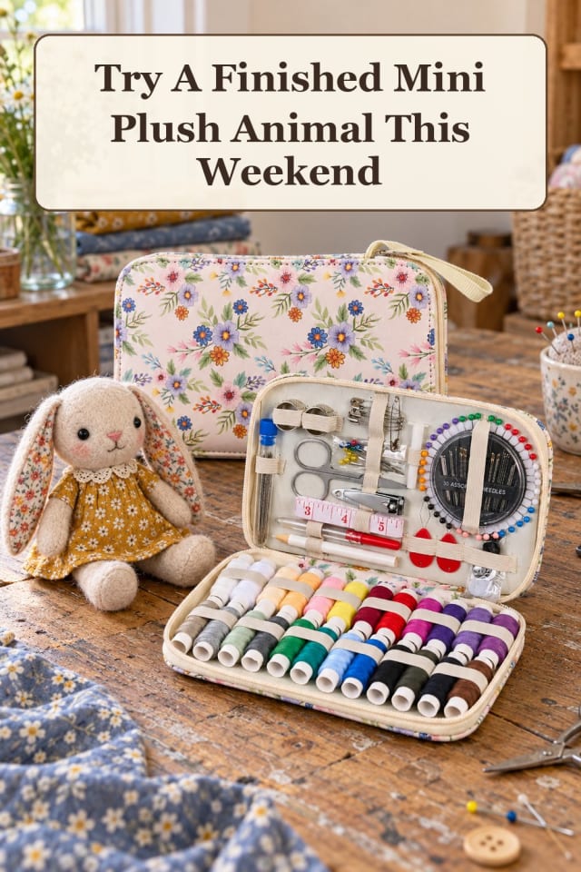 playful sewing plushies: plushie sewing supplies and stuffed animal crafts for easy fall crafts maker-lifestyle pin