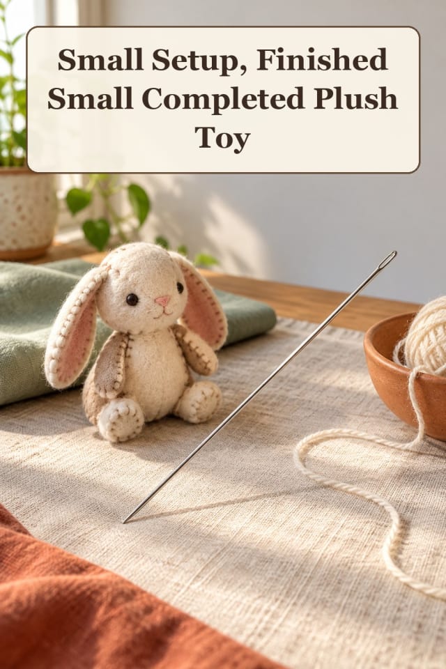 compact sewing plushies: plushie sewing supplies and stuffed animal crafts for easy fall crafts maker-lifestyle pin