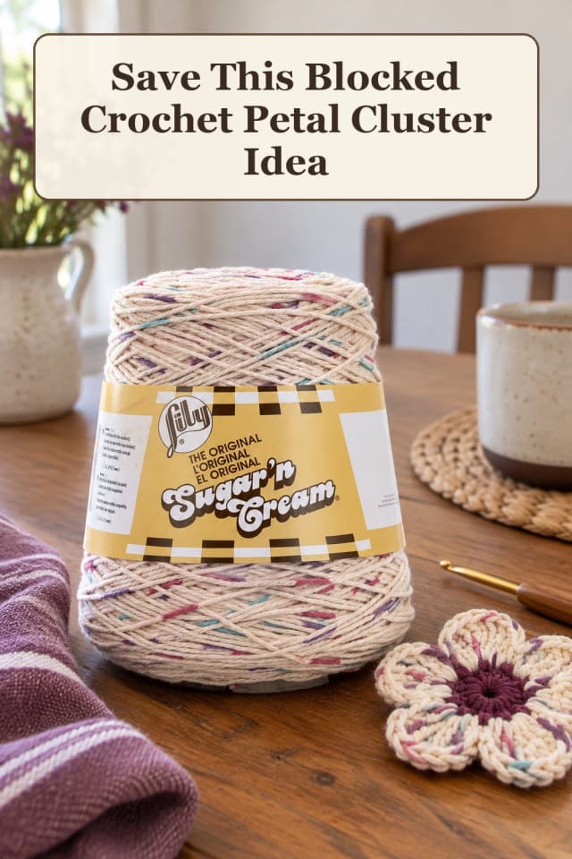beginner crochet petal patterns with cotton yarn projects and crochet blocking tools for fall maker-lifestyle pin