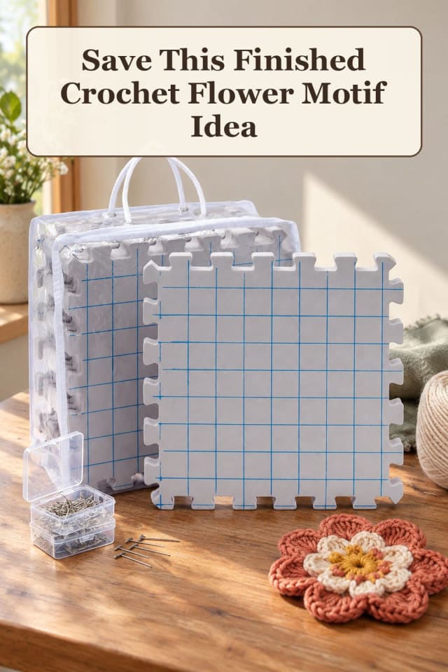 simple crochet petal patterns with cotton yarn projects and crochet blocking tools for makers maker-lifestyle pin