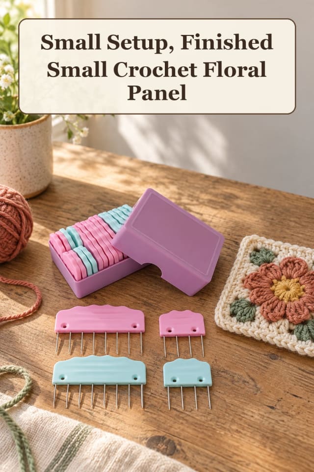 compact crochet petal patterns with cotton yarn projects and crochet blocking tools for makers maker-lifestyle pin