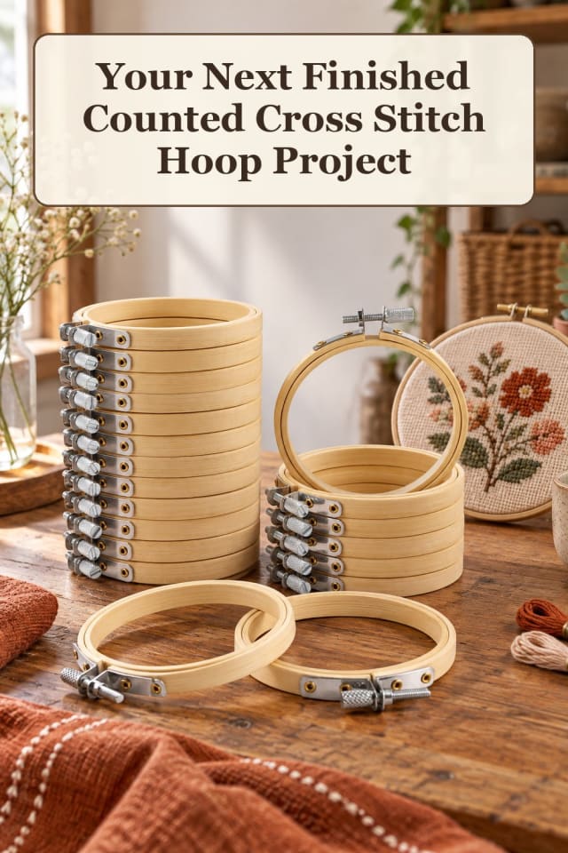 colorful cross stitch patterns with beginner needlework projects and counted cross stitch kits maker-lifestyle pin