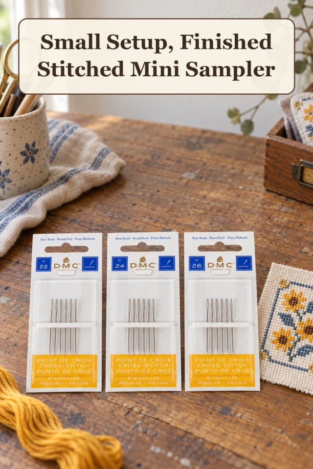 weekend cross stitch patterns: beginner needlework projects and embroidery floss ideas at home maker-lifestyle pin