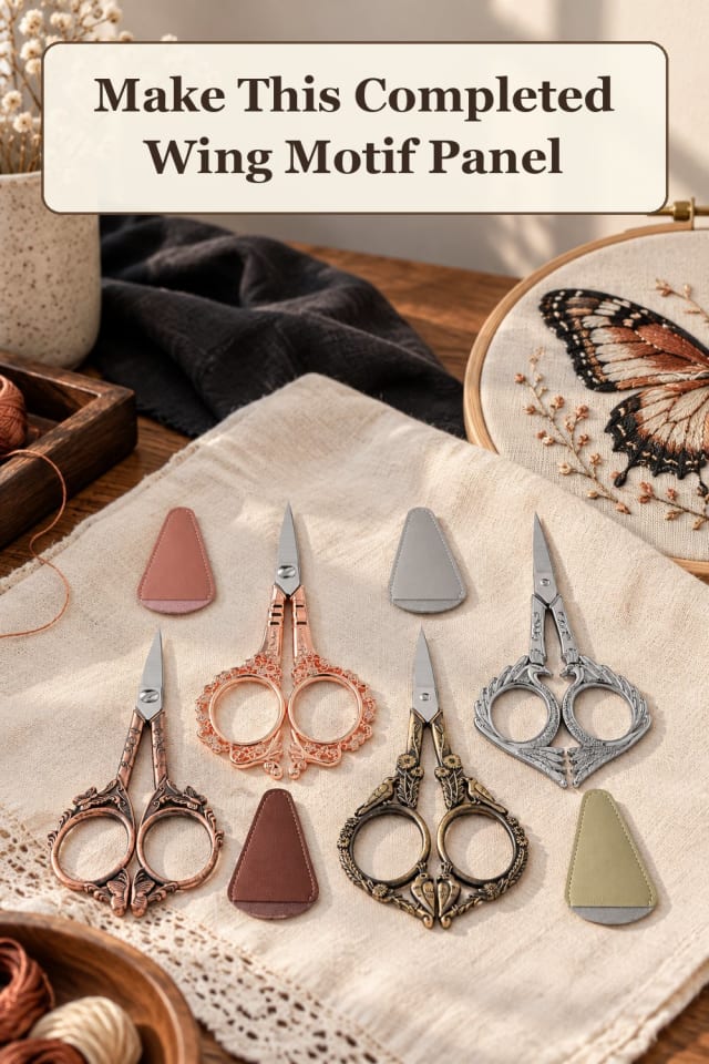 creative butterfly embroidery patterns: butterfly needlework ideas and embroidery floss colors maker-lifestyle pin