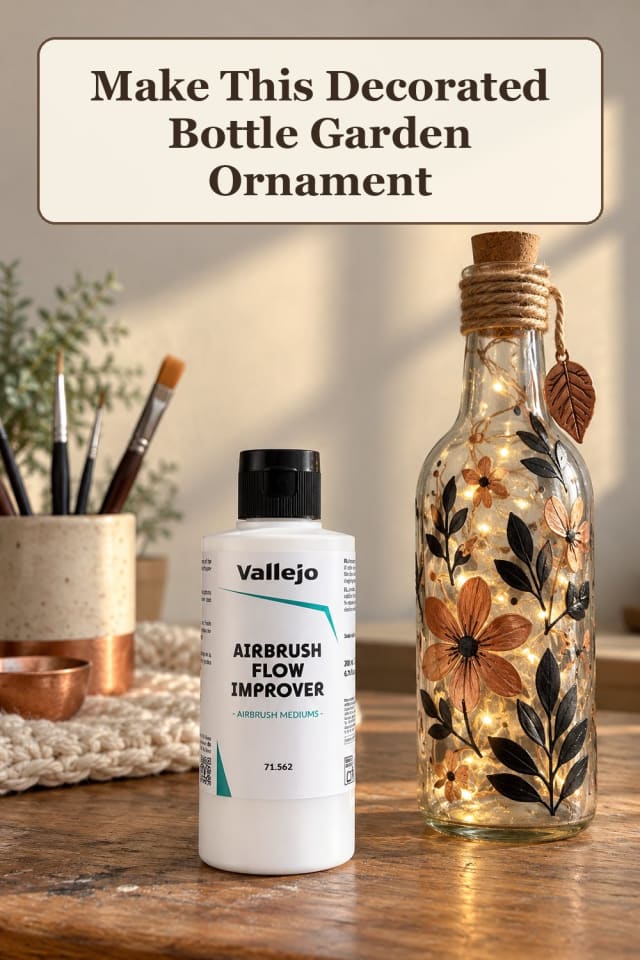 creative plastic bottle crafts with bottle painting supplies and recycled bottle ideas at home maker-lifestyle pin