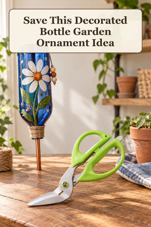 rustic plastic bottle crafts with bottle painting supplies and upcycled kids crafts for makers maker-lifestyle pin