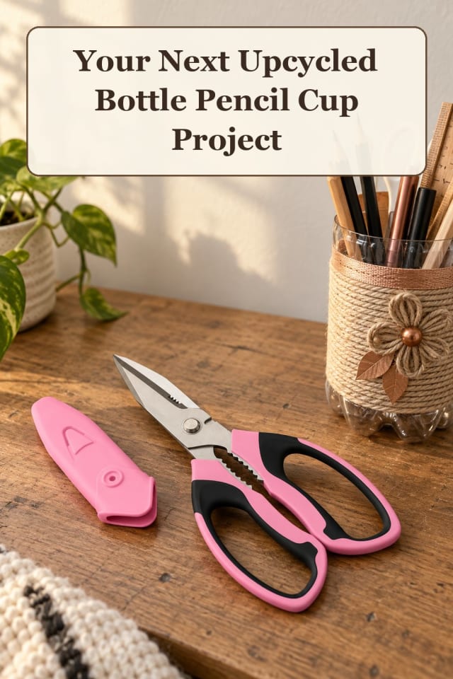 giftable plastic bottle crafts with bottle painting supplies and recycled bottle ideas at home maker-lifestyle pin