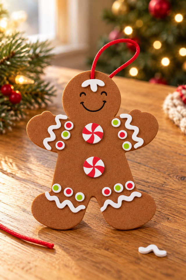 Legend of the Gingerbread Man Christmas Ornament Craft Kit | holiday craft | DIY ideas maker-lifestyle pin