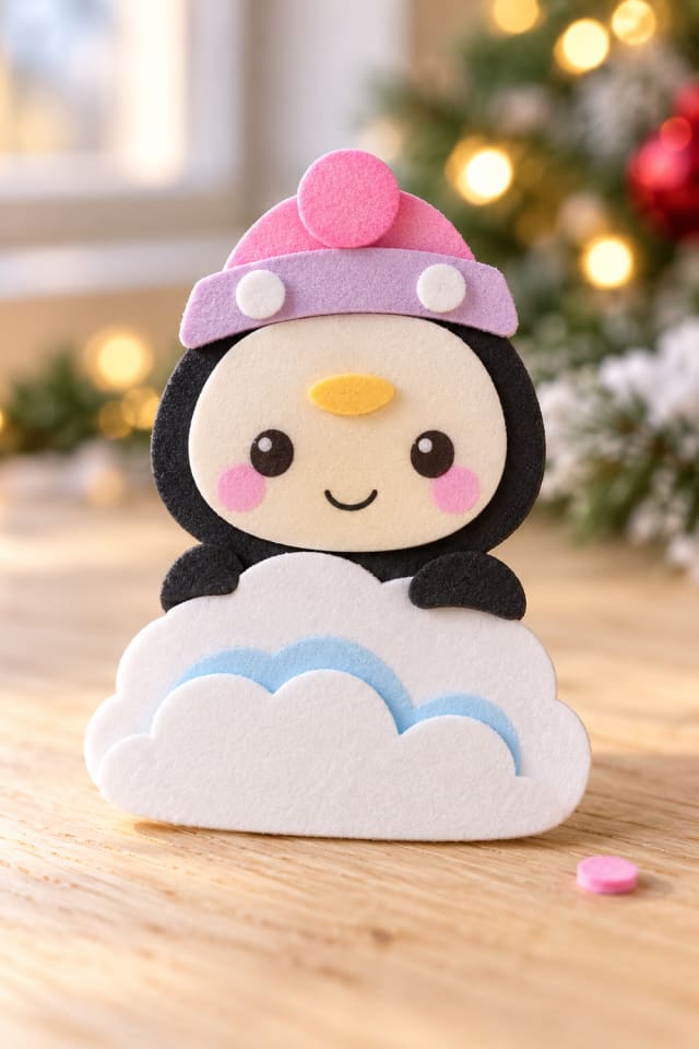 Bundled Up Buddies Pop-Up Character Craft Kit | holiday craft ideas | DIY project guide maker-lifestyle pin