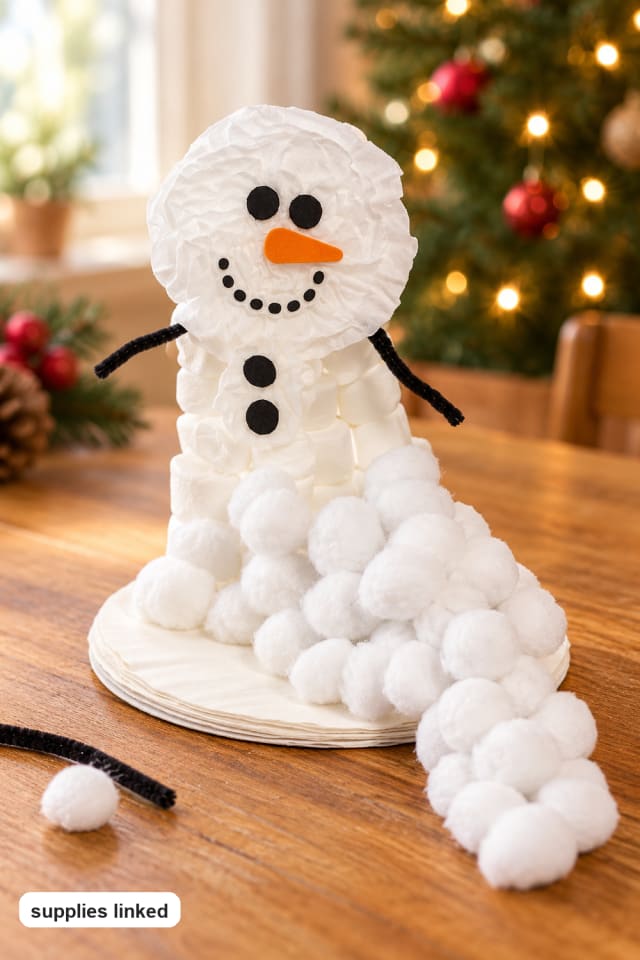 STEM Snowman Building Challenge Craft Kit | festive craft ideas | holiday DIY project maker-lifestyle pin