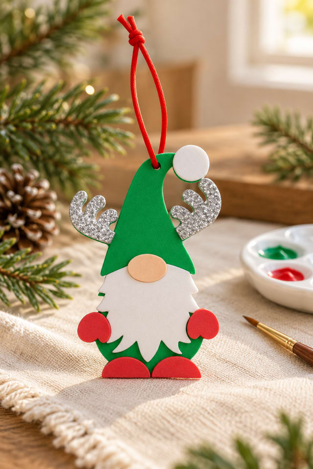 Christmas Gnome Ornament Craft Kit | Christmas craft ideas | holiday DIY supplies for makers maker-lifestyle pin