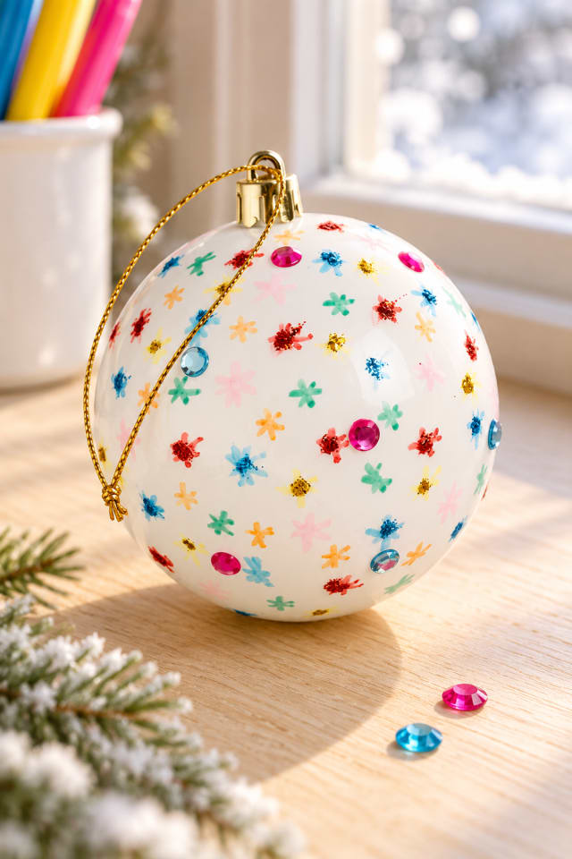 Paint Your Own Bauble Christmas Ornament Craft Kit | holiday DIY | craft project ideas maker-lifestyle pin